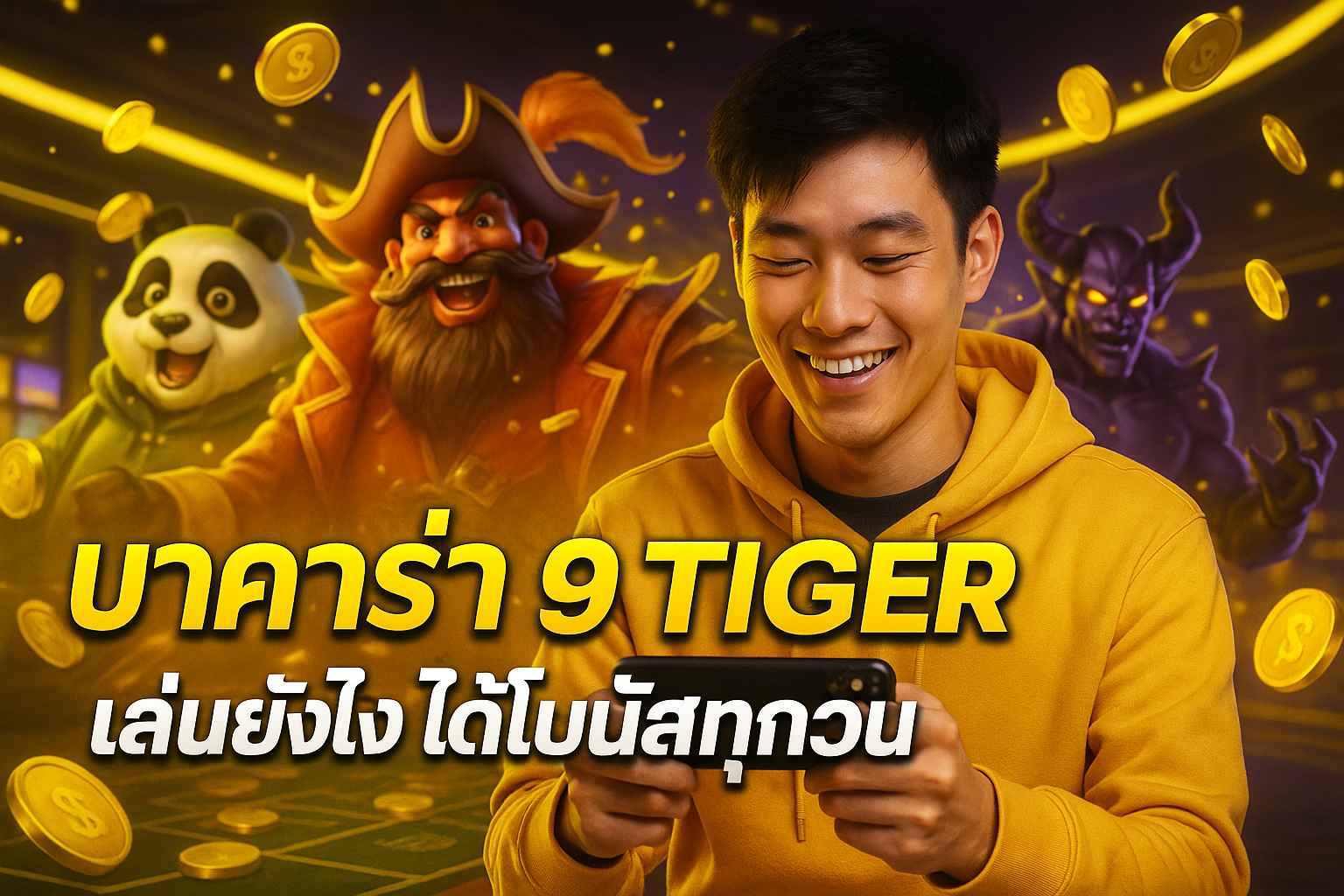 บาคาร่า 9 TIGER เล่นยังไง ได้โบนัสทุกวัน
