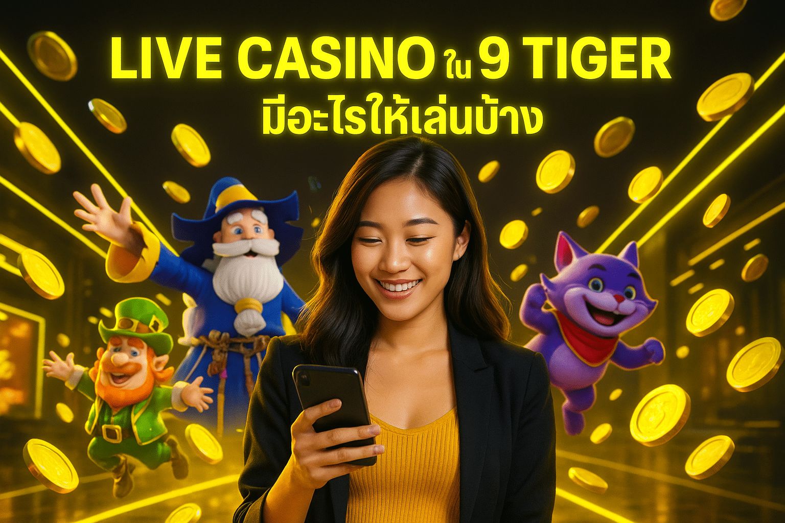 Live Casino ใน 9 TIGER มีอะไรให้เล่นบ้าง