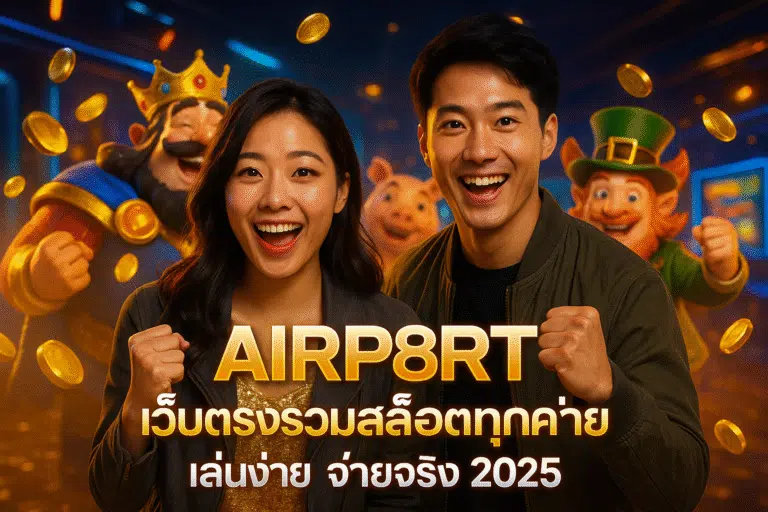 AIRP8RT เว็บตรงรวมสล็อตทุกค่าย เล่นง่าย จ่ายจริง 2025